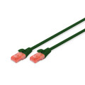 Патч-корд DIGITUS CAT 6 UTP, 0.25м, AWG 26/7, Cu, LSZH, зелений