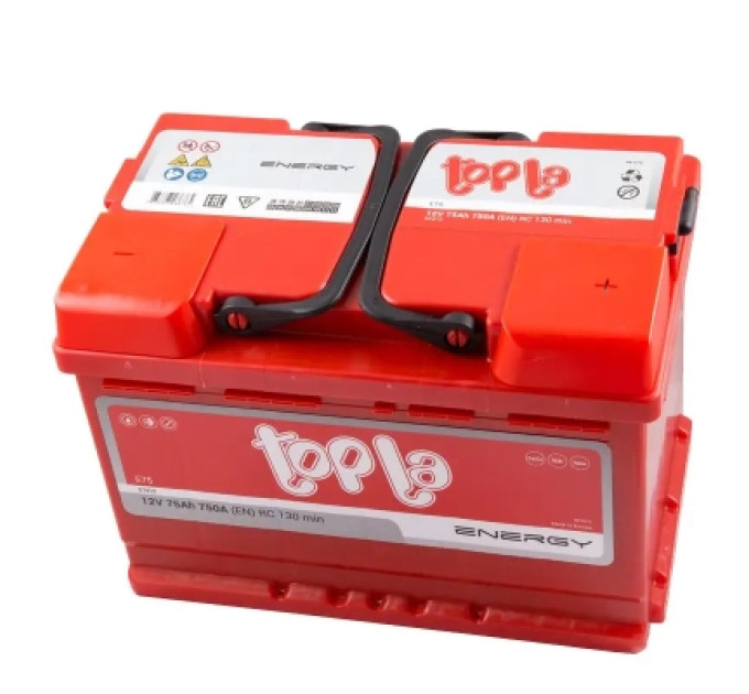 Topla Акумулятор автомобільний Topla 75 Ah/12V Energy Euro  750A (108 075)