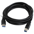 Patron Кабель для принтера USB 3.0 AM/BM 3.0m black Patron (CAB-PN-AMBM-USB3-30)