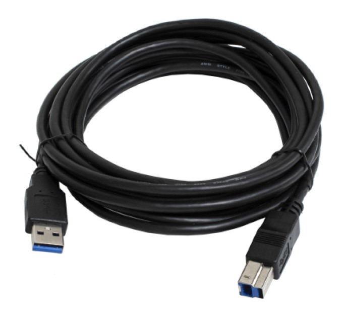 Patron Кабель для принтера USB 3.0 AM/BM 3.0m black Patron (CAB-PN-AMBM-USB3-30)