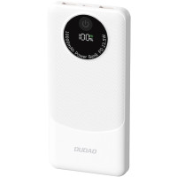 Батарея універсальна Dudao 10000mAh K12 22.5W, PD, QC, 2*USB-A, USB-C(In/Out), White (6976625333875)