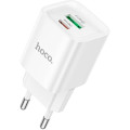 HOCO Зарядний пристрій HOCO C147A Charm 1xUSB-C PD20W + 1xUSB QC3.0 White (6942007630276)