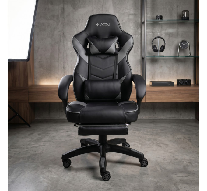 AGN Крісло ігрове AGN Black/Grey (AGN09-26)