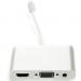 PowerPlant Перехідник Lightning (M) to HDMI, VGA, 3.5mм (F) PowerPlant (CA911929)