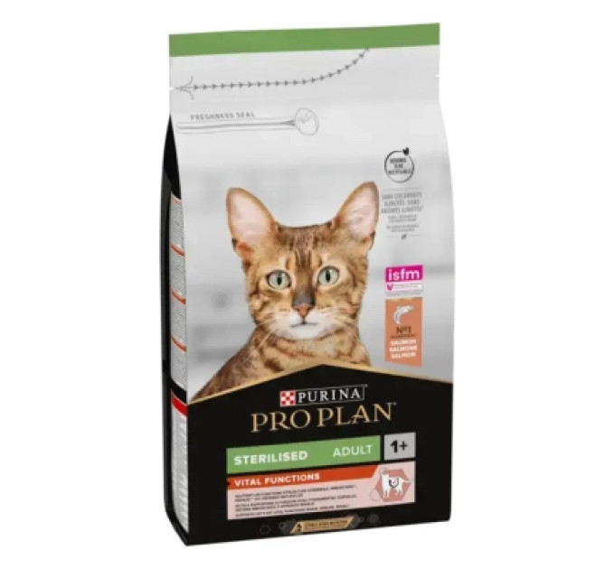 Purina Pro Plan Сухий корм для кішок Purina Pro Plan Sterilised Adult 1+ з лососем 1.5 кг (7613036517362)