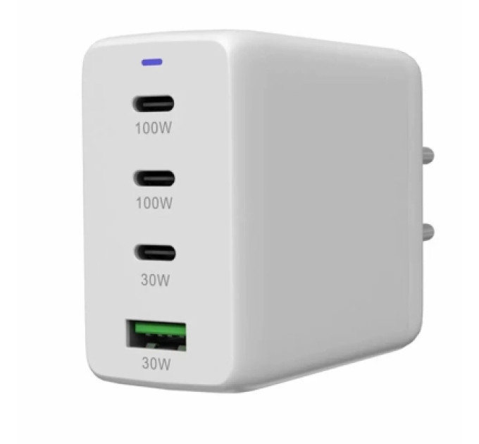 Canyon Зарядний пристрій Canyon CU100ACC GaN 100W 3xPD 1xQC EU White (CNS-CUW100ACC)