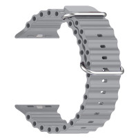 Ремінець до смарт-годинника Armorstandart Ocean Band для Apple Watch 49/46/45/44/42 (Series 1-3) Cloudy Grey (ARM85141)