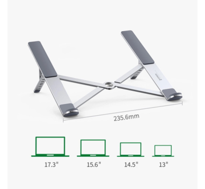 Ugreen Підставка до ноутбука Ugreen LP451 Foldable Holder for Laptop Silver (40289)