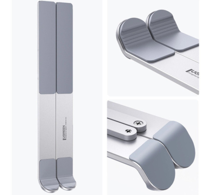 Ugreen Підставка до ноутбука Ugreen LP451 Foldable Holder for Laptop Silver (40289)