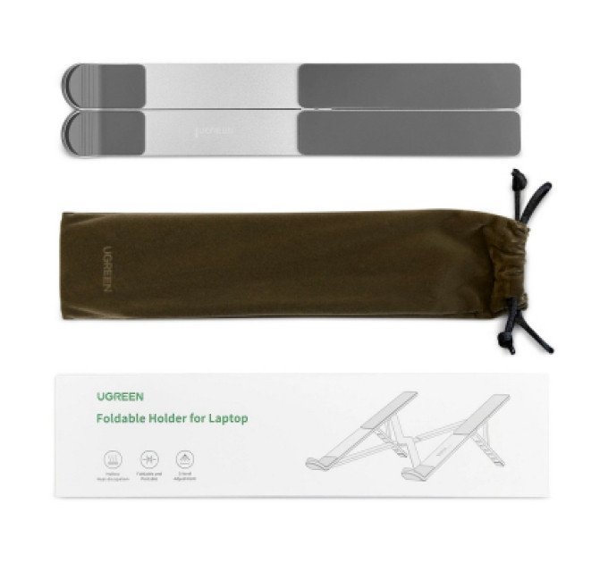 Ugreen Підставка до ноутбука Ugreen LP451 Foldable Holder for Laptop Silver (40289)