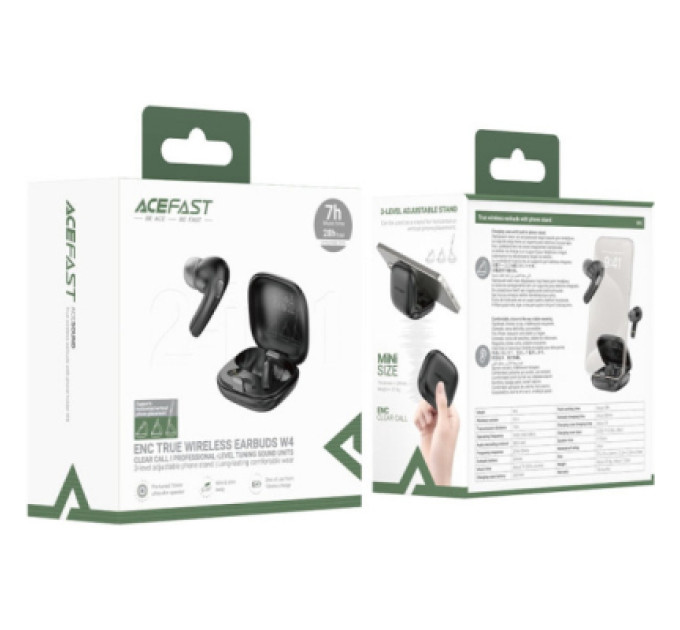 Acefast Навушники Acefast W4 Black (6974316285014)