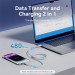Vention Дата кабель USB-C to Lightning 1.0m PD27W PVC blue Vention (LAKSF)