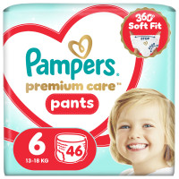 Підгузки Pampers Premium Care Pants Розмір 6 (13-18 кг) 46 шт (8006530320054)