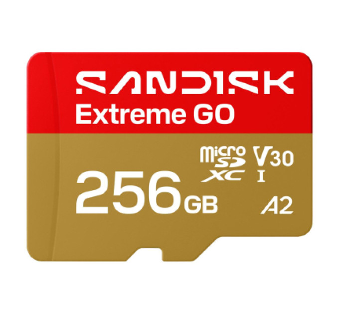 SanDisk Карта пам'яті SanDisk 256GB microSDXC class 10 UHS-I Extreme GO (SDSQXGN-256G-GN6MN)