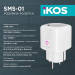 IKOS Розумна розетка Ikos SMS-01 White (0009-CSS)