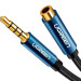 Ugreen Кабель мультимедійний 3.5mm M to 3.5mm F 1.0m AV118 blue Ugreen (40673)