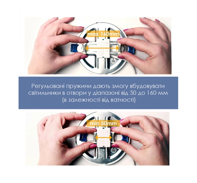 Світильник стельовий вбудований світлодіодний круглий  ELM 9Вт 4000К Disk-V IP20 26-0085