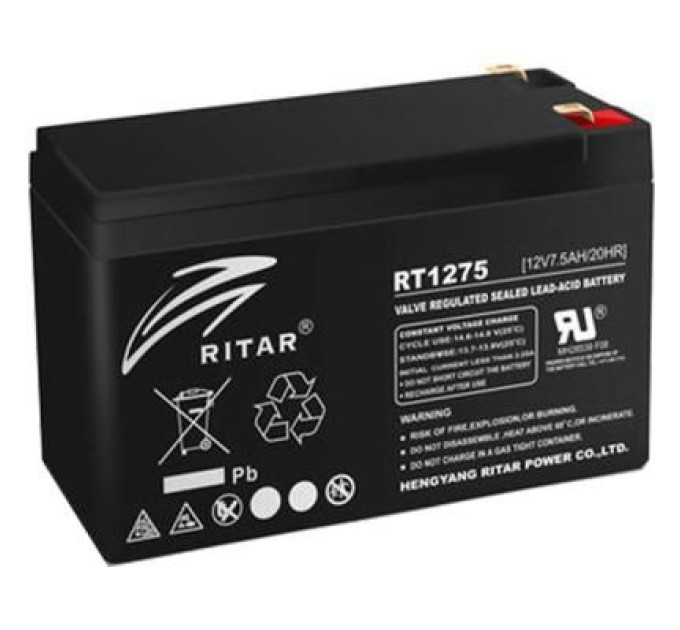 Ritar Батарея до ДБЖ Ritar AGM RT1275B, 12V-7.5Ah (RT1275B)
