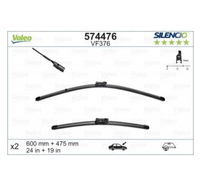 Valeo Щітка склоочисника Valeo 574476