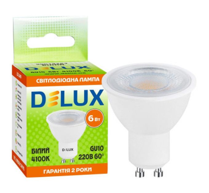 Delux Лампочка Delux 6Вт 4100K 220В GU10 (90019263)