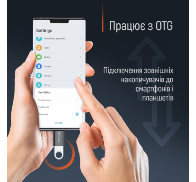 ColorWay Перехідник OTG USB 3.2 AF to USB-C ColorWay (CW-AD-AC3)
