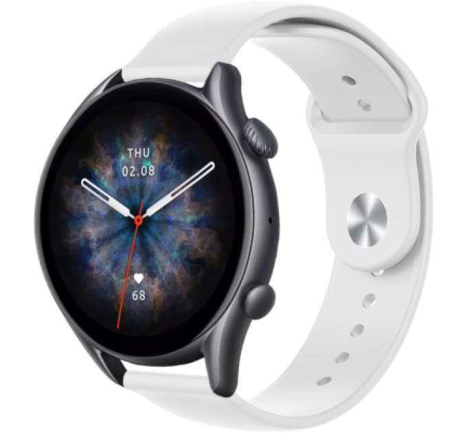 Armorstandart Ремінець до смарт-годинника Armorstandart Silicone Watch Strap 22mm White (ARM80668)