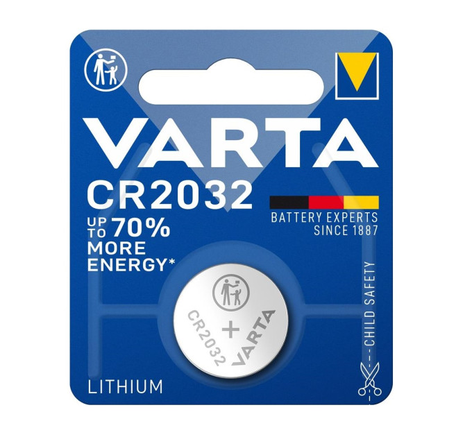Varta Батарейка  VARTA CR 2032 (06032101401)  BLI 1 LITHIUM 1шт.