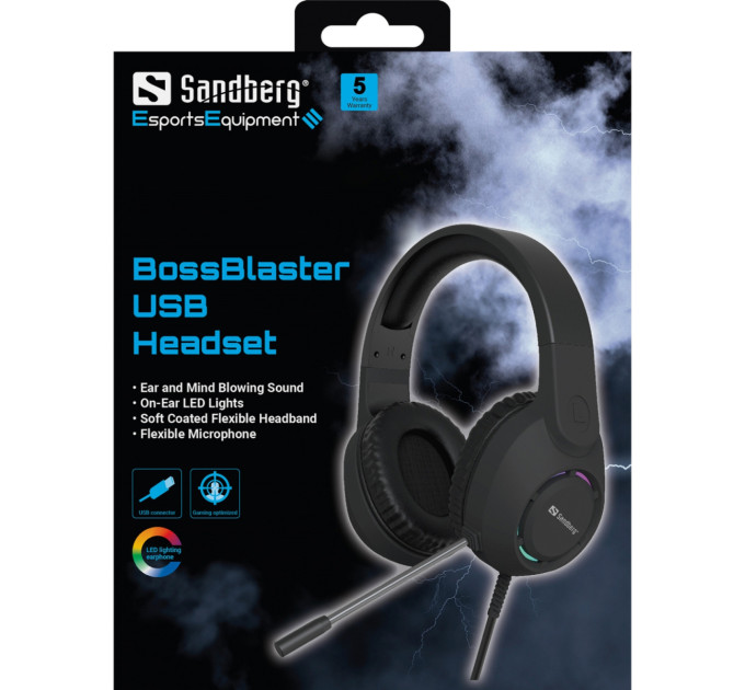 Sandberg Навушники Sandberg BossBlaster Black (126-49)