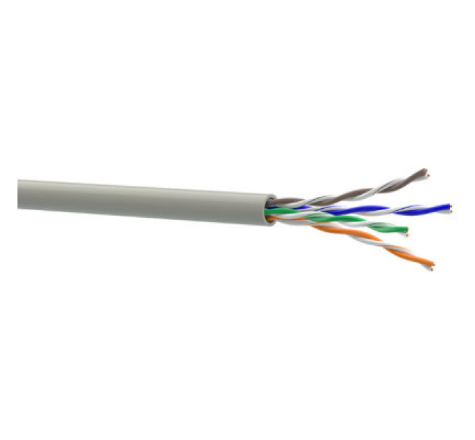 ЗЗКМ Кабель мережевий ЗЗКМ UTP cat.5e 305м 4х2х24AWG CU PVC (7091001)