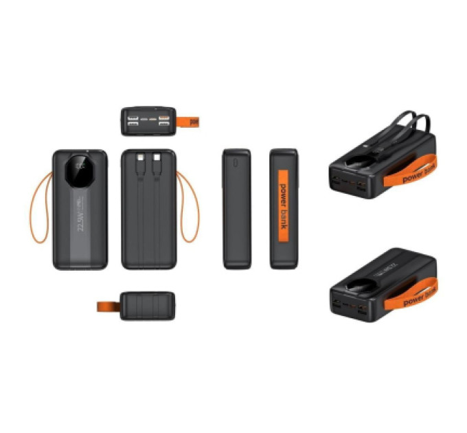 XoKo Батарея універсальна XoKo 30000mAh, 22,5W, PD, QC, black (WK-CK-018)