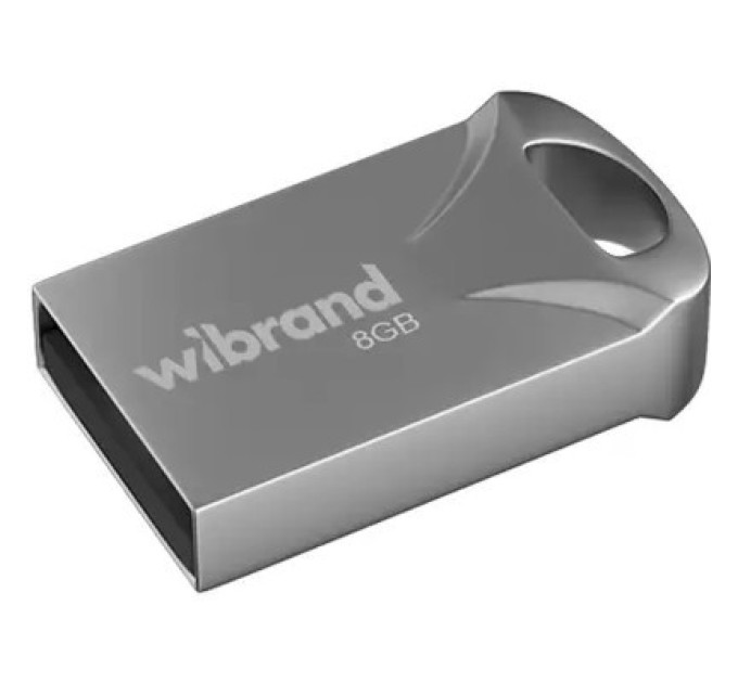 Wibrand USB флеш накопичувач Wibrand 8GB Hawk Silver USB 2.0 (WI2.0/HA8M1S)