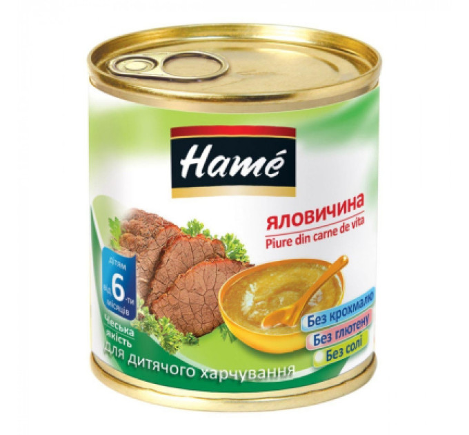 Hame Дитяче пюре Hame м`ясне яловичина, 100 г (8595139726140)