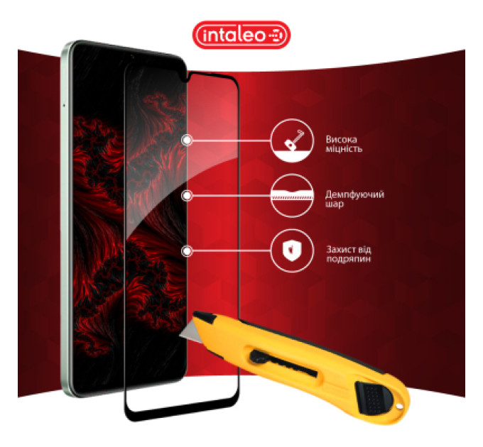 Intaleo Скло захисне Intaleo Full Glue Realme C63 Black (1283126594977)