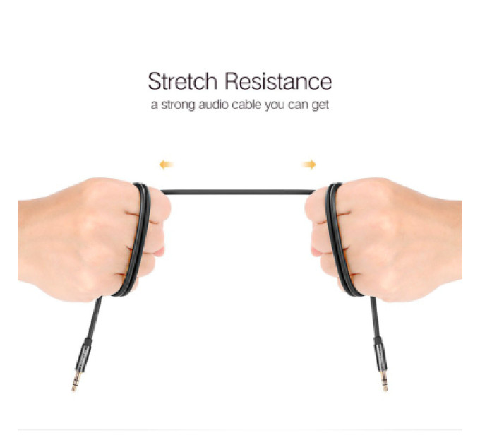 Ugreen Кабель мультимедійний 3.5mm M to 3.5mm M 0.5m AV119 black Ugreen (10732)