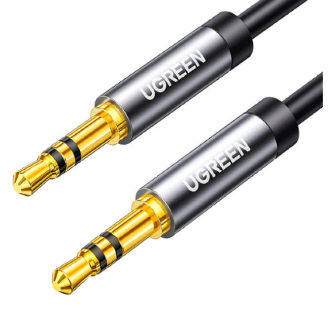 Ugreen Кабель мультимедійний 3.5mm M to 3.5mm M 0.5m AV119 black Ugreen (10732)