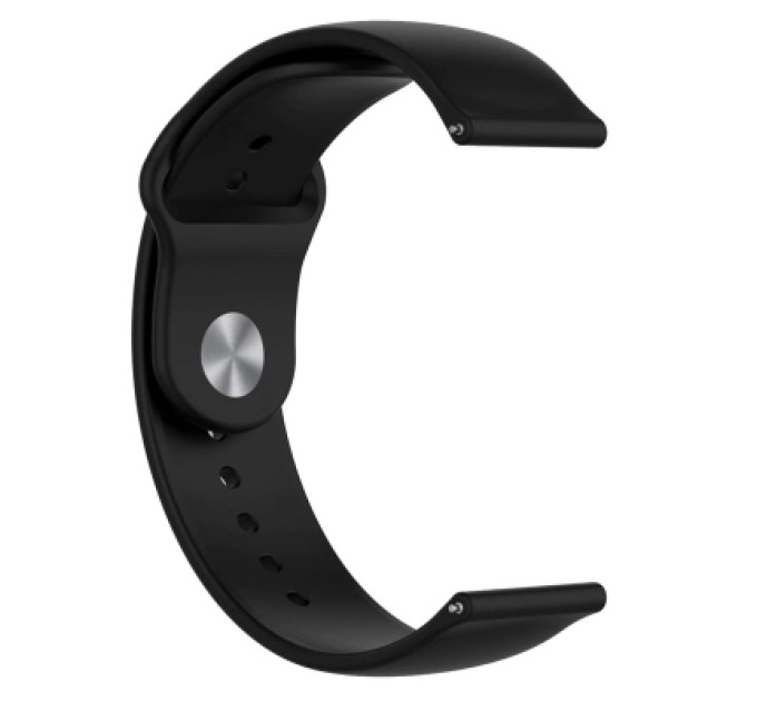 Armorstandart Ремінець до смарт-годинника Armorstandart Silicone Watch Strap 20mm Black (ARM60350)