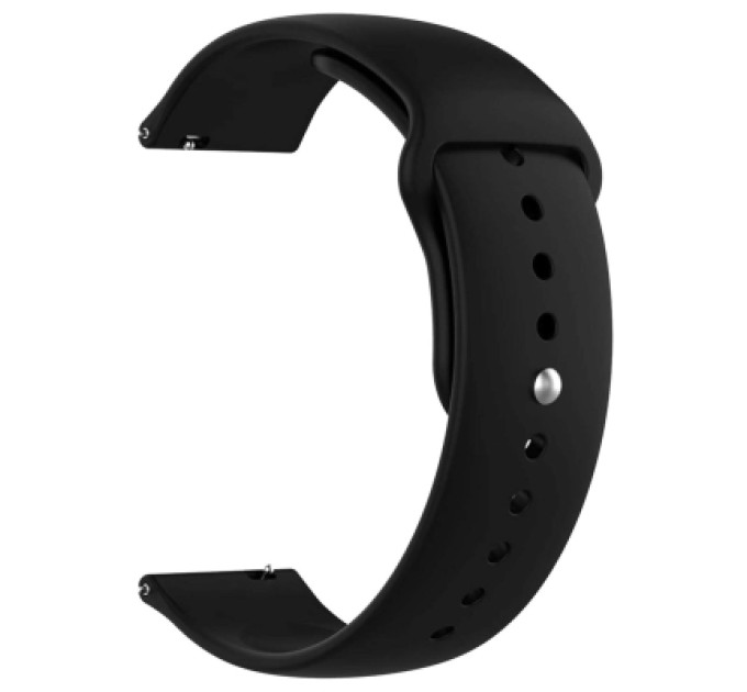 Armorstandart Ремінець до смарт-годинника Armorstandart Silicone Watch Strap 20mm Black (ARM60350)