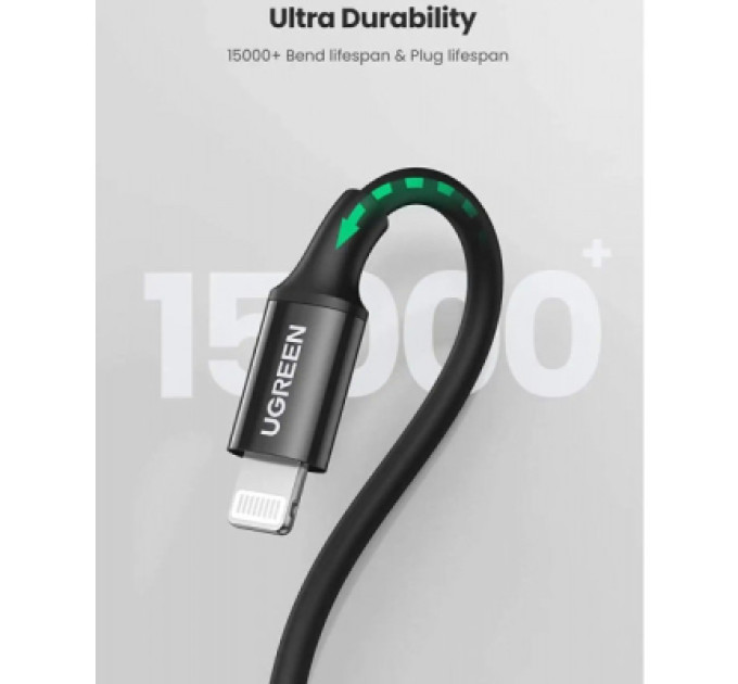 Ugreen Дата кабель USB-C to Lightning 2.0m 3A US171 black UGREEN (60752)