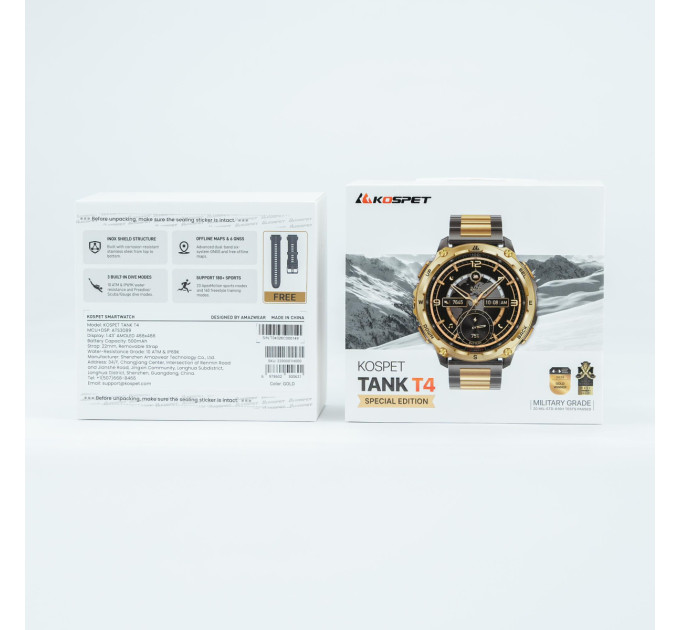 KOSPET Розумний годинник TANK T4 SE GOLD KOSPET