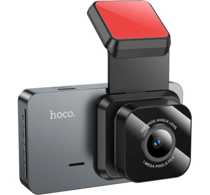 HOCO Відеореєстратор HOCO DV9 3-inch screen driving recorder (720P) Metal Gray (6942007633345)