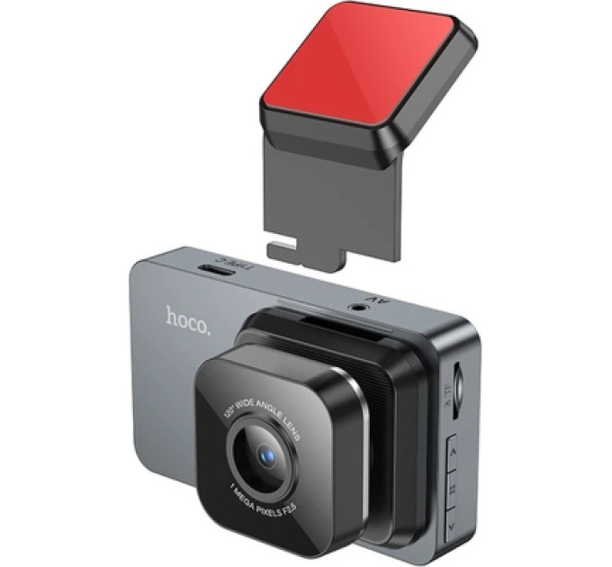 HOCO Відеореєстратор HOCO DV9 3-inch screen driving recorder (720P) Metal Gray (6942007633345)