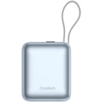Батарея універсальна Choetech 10000mAh, 35W, PD/3.0, LED Display, buid-in type-C cabel, Blue (B832-LBE)