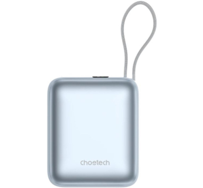 Choetech Батарея універсальна Choetech 10000mAh, 35W, PD/3.0, LED Display, buid-in type-C cabel, Blue (B832-LBE)