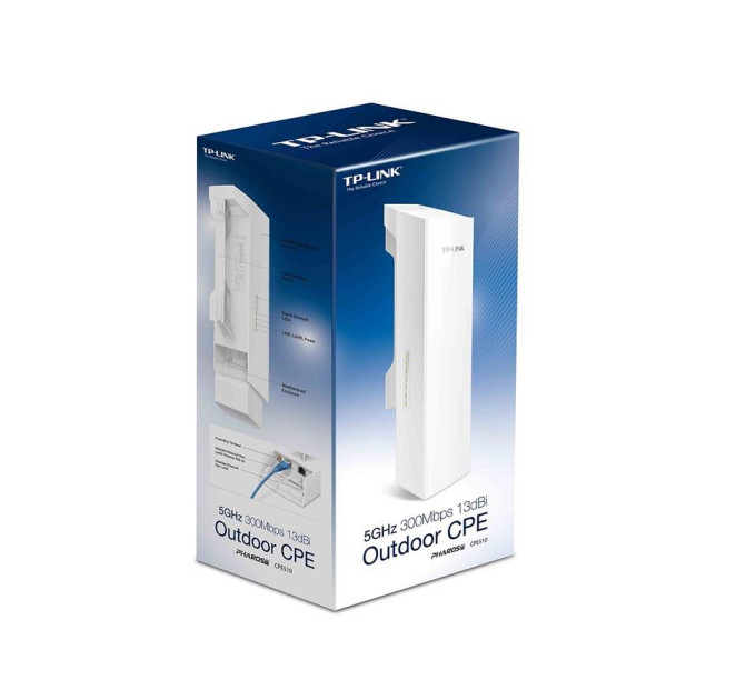 TP-Link Зовнішня бездротова точка доступу зі швидкістю передачі данних до 300 Мбіт/с, CPE510 TP-LINK