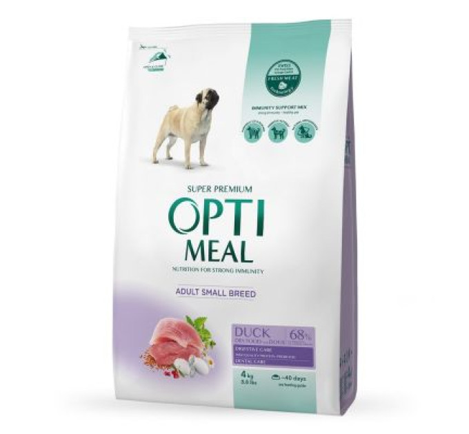 Optimeal Сухий корм для собак Optimeal для малих порід зі смаком качки 4 кг (4820083905537)