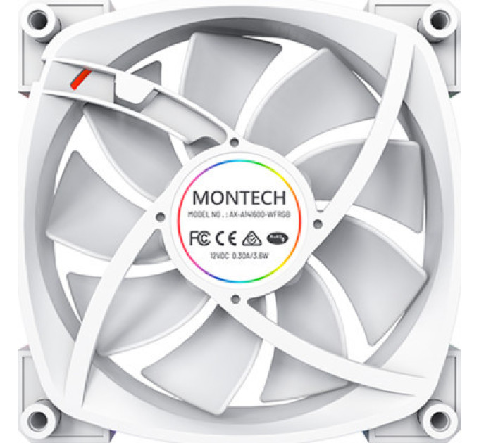 MONTECH Кулер до корпусу MONTECH RX140 PWM WHITE