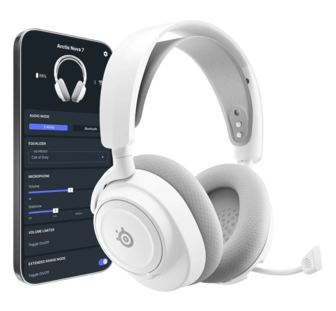 SteelSeries Навушники SteelSeries Arctis Nova 7P Gen 2 Wireless White (61745)