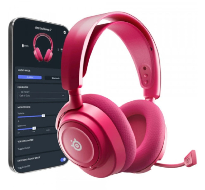 SteelSeries Навушники SteelSeries Arctis Nova 7X Gen 2 Wireless Magenta (61760)