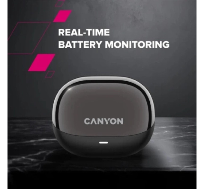 Canyon Навушники Canyon OWS Ear Clips OnFlow 14 Black (CNS-TWS14B)