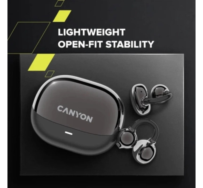Canyon Навушники Canyon OWS Ear Clips OnFlow 14 Black (CNS-TWS14B)
